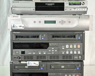 Lot of Misc Broadcast: (2) Pioneer PRV-LX1 DVD Dual Recorders, Raritan Paragon UMT1664 64 Port KVM Switch, (2) Panasonic DMR-E55 DVD Recorders