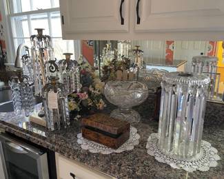 Some of the antique lighting and lustrous