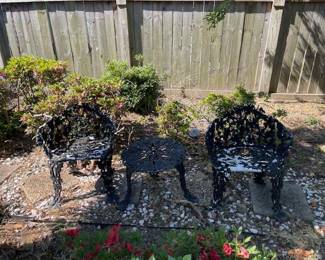 Beautiful iron garden furniture