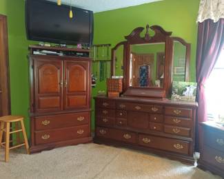 Bedroom armoire and dresser