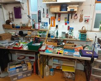 And paints and small crafting tools
