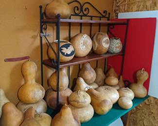 Gourds!   So many gourds.