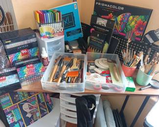 Watercolor and other art supplies