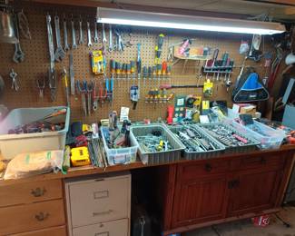 Fully stocked workbench