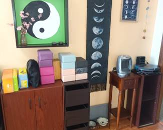Yoga art and storage