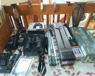 Cameras and binoculars!
