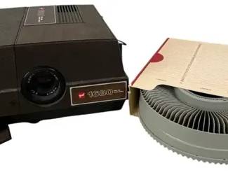 Vintage GAF 1680 Slide Projector w/ Carousel Tray & Remote – Tested Power