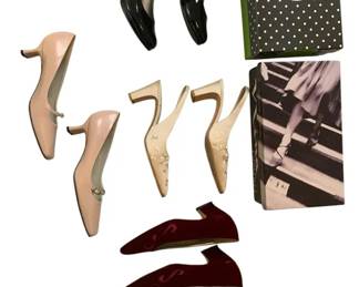 Lot of 4 Pairs Women’s Dress Shoes – Sizes 7 & 7.5 – Heels & Slingbacks