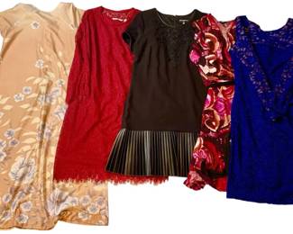 Lot of Women’s Dresses Lauren Ralph Lauren Karl Lagerfeld Isaac Mizrahi Size 12/M