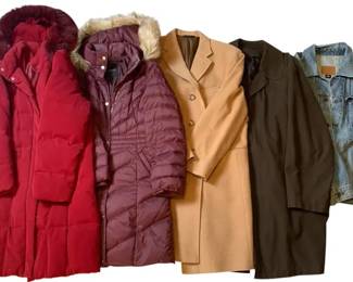 Lot of Women’s Coats & Jackets Talbots Brooks Brothers Denim Wool & Puffer