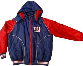 NFL New York Giants Hooded Jacket w/ Detachable Hood Blue & Red XL/XXL