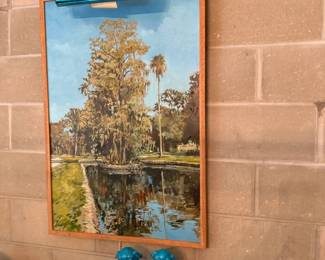 Eleanor Blair original oil painting of Duck Pond
