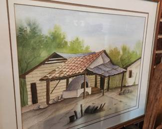 Costa Rican Home water color painting