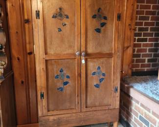 Vintage Jelly Cuboard!!! So cool! Would be fun storage for canned goods or She-Shed gardening goods or apothecary cabinet