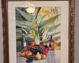 Tropical Fruit & Foliage frame print