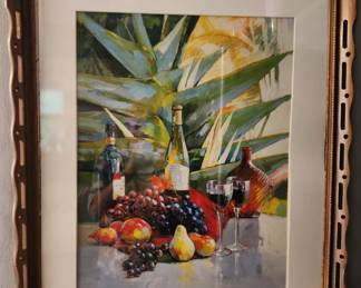 Tropical Fruit print aprox. 20x 18