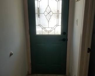 Entry door interior view