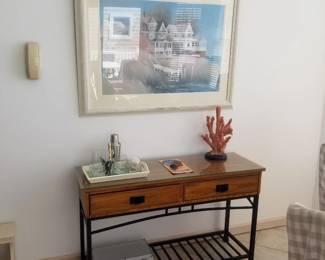 Two-drawer foyer table