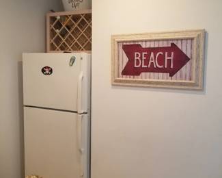 Mini bar - GE fridge & wine rack