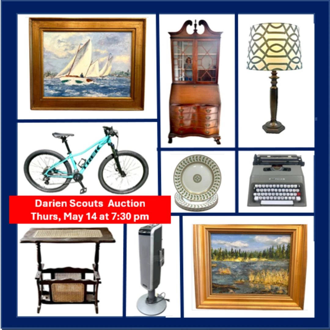 Charity auction - 200 distinctive items generously donated by Darien residents to support Scouting programs