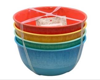 Four Melamine Panama Jack Bowls