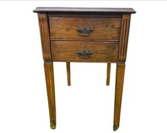 Two Drawer Side Table