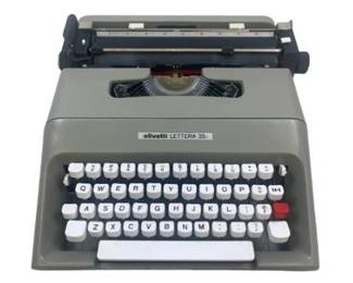 Olivetti Lettera 35i Grey Portable Typewriter
