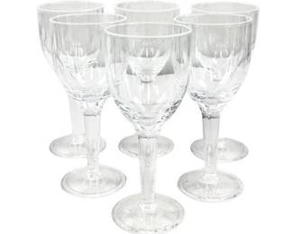 Set Of 6 Clear 8 Ounce Outdoor Wine Glasses