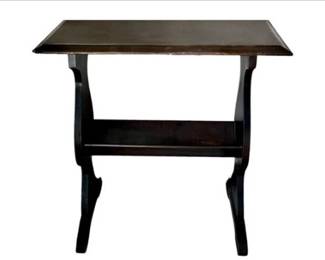 Accent Table With Trestle Base