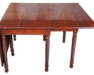 Willet Wildwood Cherry Drop Leaf With Barley Twist Legs