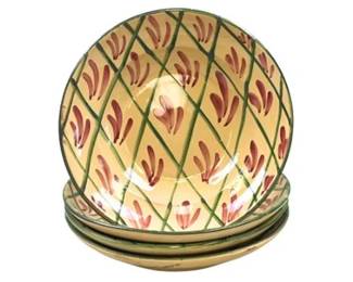 Hand Painted Italian Majolica Bowls - F.LLI Monreforte Grottaglie