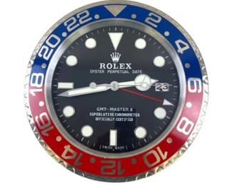 Rolex HMT Mark II Pepsi Bezel Wall Clock