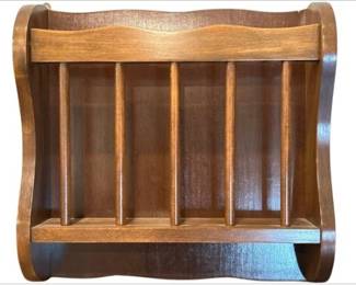 Wooden Magazine Rack