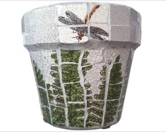 Mosaic Floral Planter