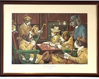 Framed Print By C.M. Coolidge - His Station & Four Aces