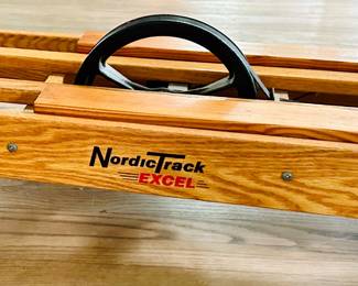 Excellent Condition! Solid Oak & Chrome plated steel