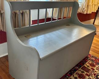 Vintage Wooden Storage Bench