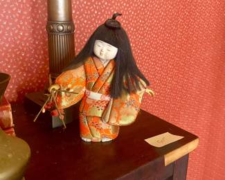 vtg Japanese Kimekomi doll