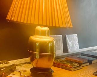 vintage brass lamp- there are a few!