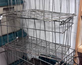 Lots of Vintage Wire crates 