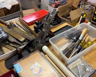 LOTS of woodworking tools, planes etc
