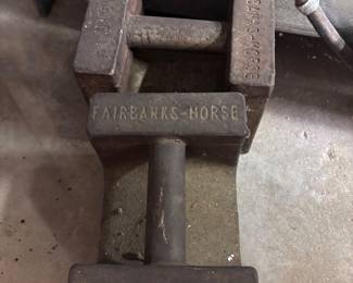 Vintage Cast Iron Horse Tie downs “Fairbanks Morse”
