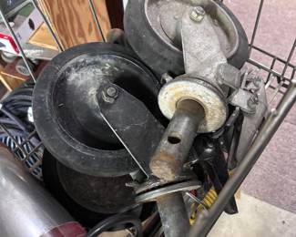 Vintage rubber caster wheels 