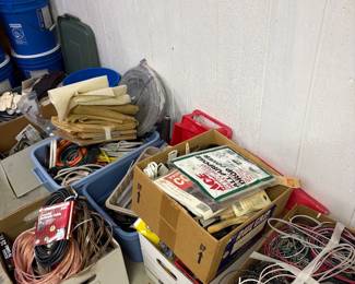 LOTS of electrical cords 