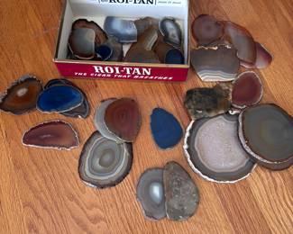 Box of  Natural Agate Slices 