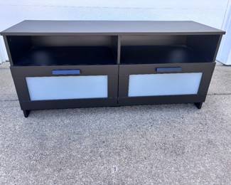IKEA “Brimes” black TV Console w/ 2 drawers
