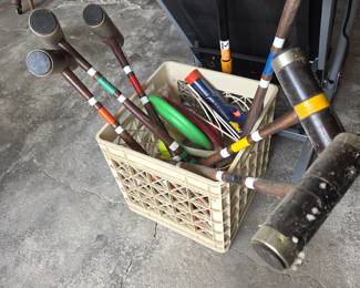 Vintage croquet set