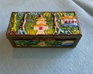 ENAMEL TRINKET BOX