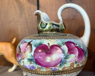 HAND PAINTED ANTIQUE PITCHER