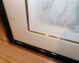 Signed limited edition David Schluss serigraph